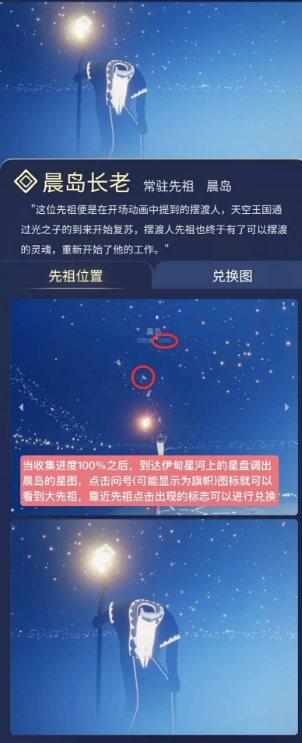 光遇晨島所有先祖位置