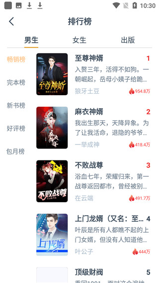 熱門小說大全軟件截圖4