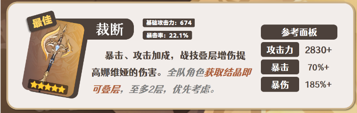 原神娜維婭武器怎么選