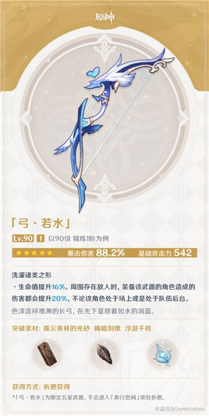 原神若水值得抽嗎