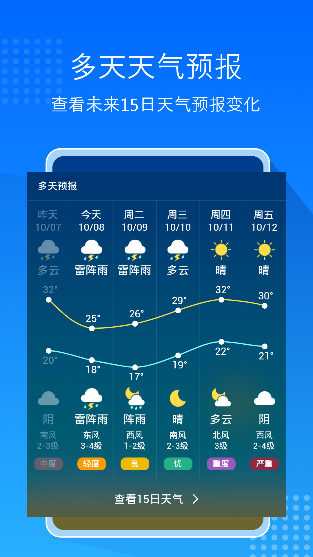 天氣預(yù)報通大字版截圖2