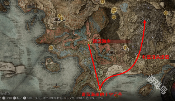 《艾爾登法環(huán) 黃金樹幽影》支線區(qū)域/隱藏區(qū)域解鎖路線
