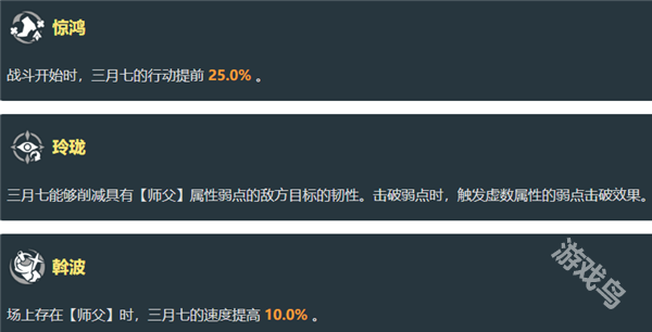 崩壞星穹鐵道巡獵三月七技能爆料
