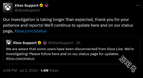 Xbox Live服務(wù)疑似出現(xiàn)問題