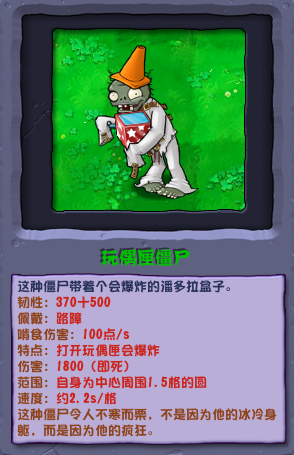 植物大戰(zhàn)僵尸雜交版玩偶匣僵尸圖鑒