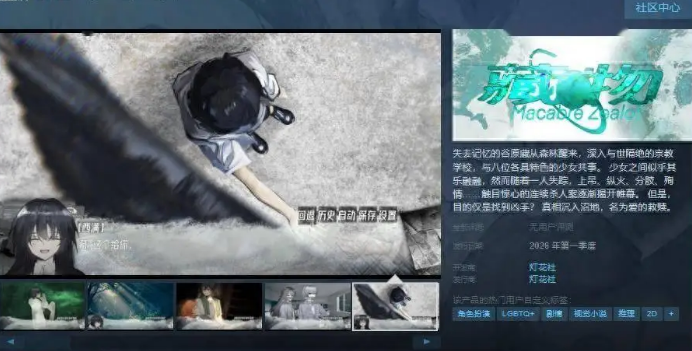 藏物上線Steam頁面2026年第一季度發(fā)售