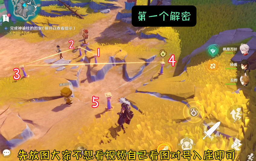 原神旁白的注腳神諭柱圖案是什么