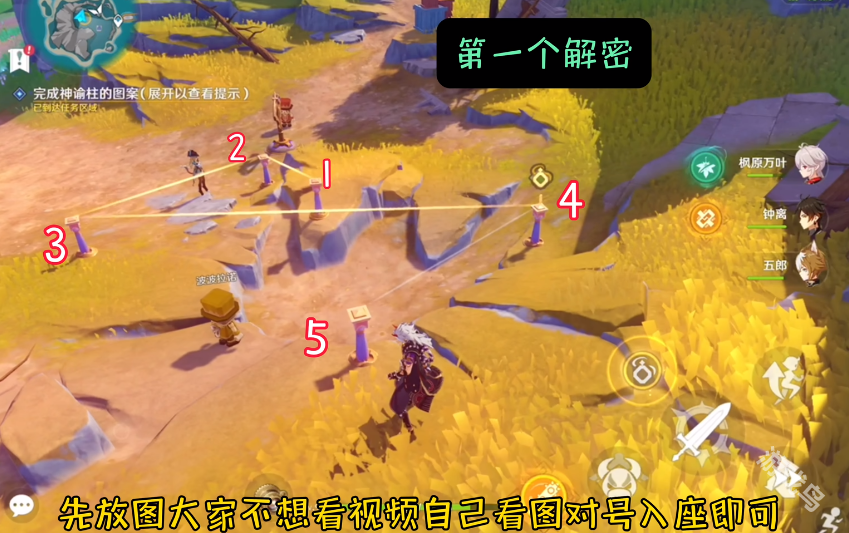 原神旁白的注腳神諭柱圖案是什么
