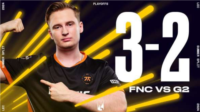 FNC3-2G2獲得LEC勝者組決賽勝利