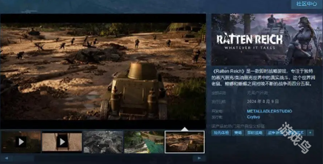 Ratten Reich8月9日發(fā)售