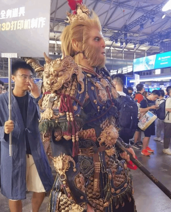 ChinaJoy展會上驚現(xiàn)黑神話悟空cos