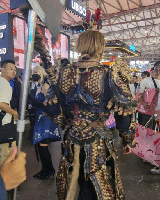 ChinaJoy展會上驚現(xiàn)黑神話悟空cos
