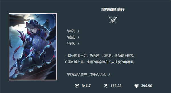 星穹鐵道黑夜如影隨形光錐效果是什么