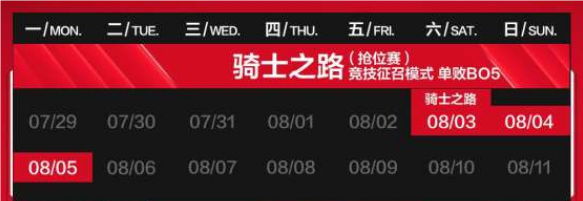 LPL騎士之路什么時(shí)候開(kāi)始