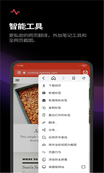 vivaldi瀏覽器截圖2