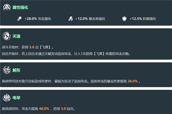 星穹鐵道飛霄v3改動是什么