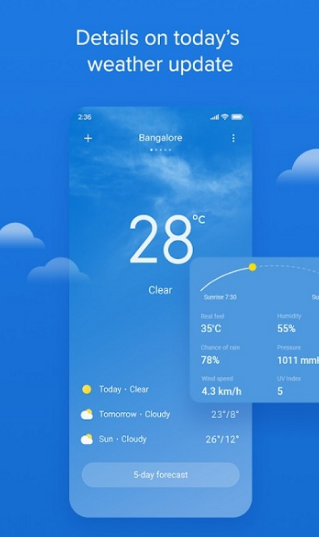小米天氣預(yù)報app截圖1