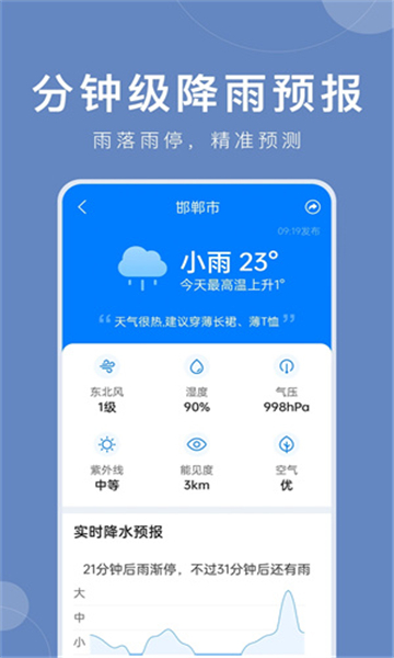 準時天氣預(yù)報app截圖1