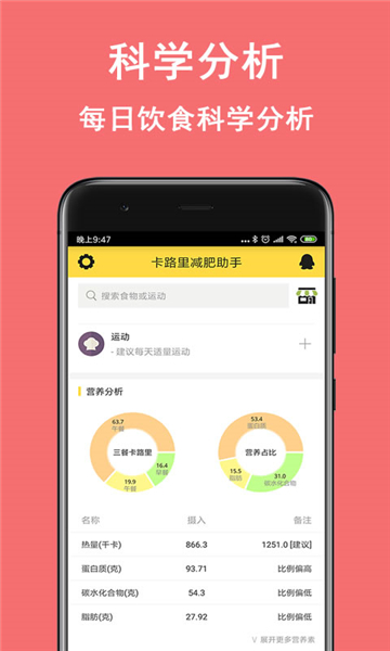 卡路里減肥助手截圖1