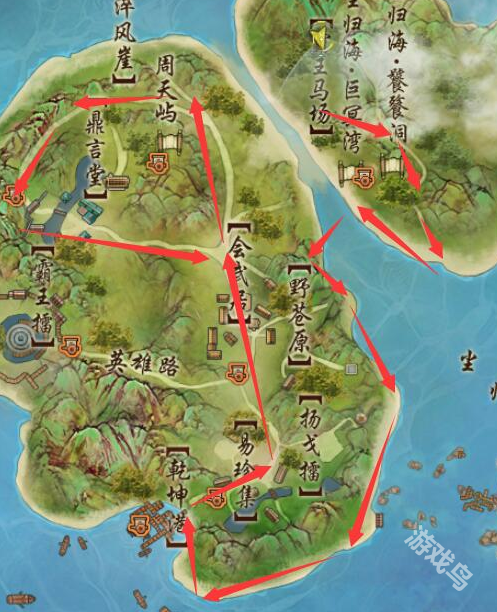 劍網(wǎng)3鯤鵬島刷馬點在哪