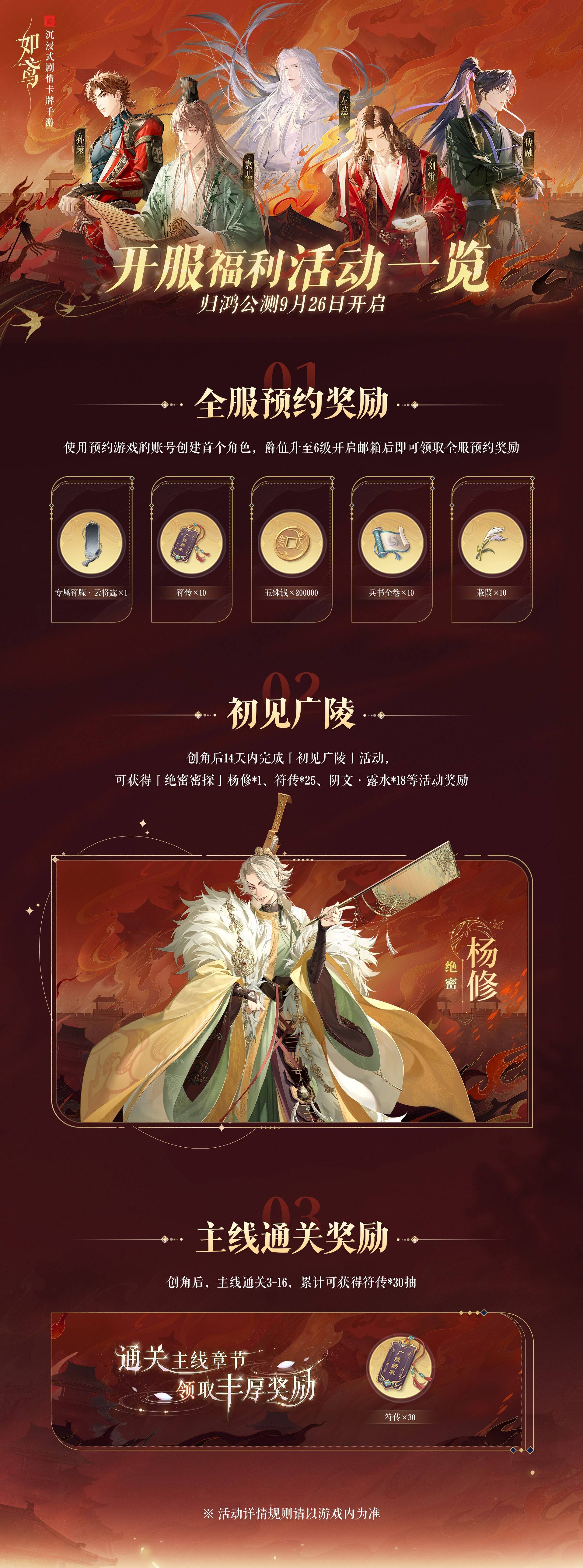 如鳶國服公測福利有哪些