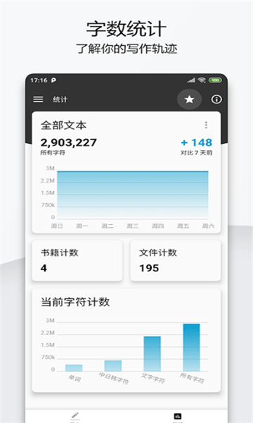 輕羽寫作app截圖4