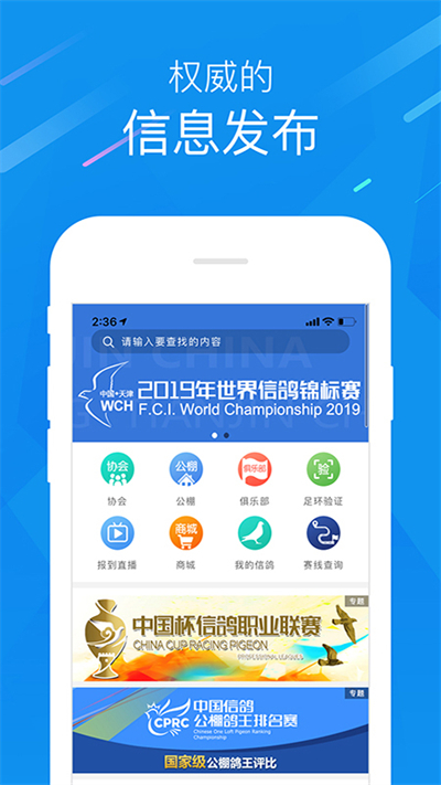 中國信鴿協(xié)會(huì)截圖2