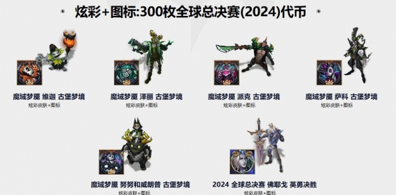 英雄聯(lián)盟全球總決賽通行證福袋可以開出什么