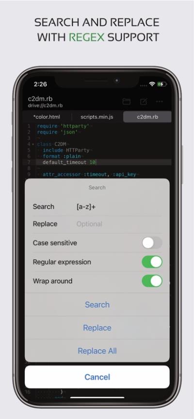 代碼編輯器app截圖2