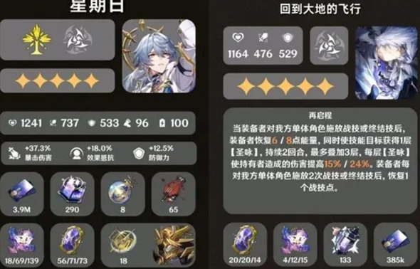 崩壞星穹鐵道星期日抽幾命