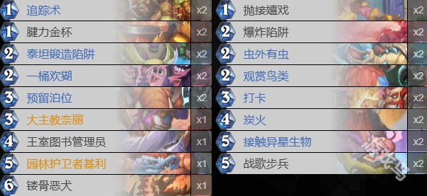 爐石傳說最新版本步兵獵卡組代碼分享