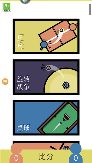 雙人迷你小游戲版