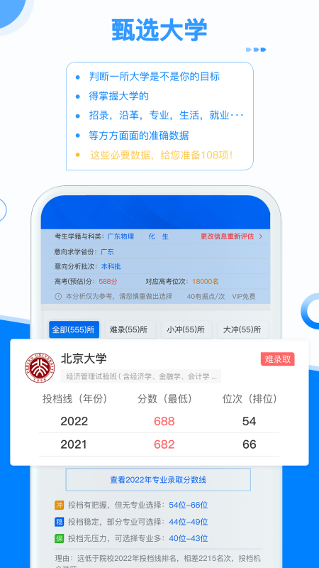 有據升學高考志愿填報
