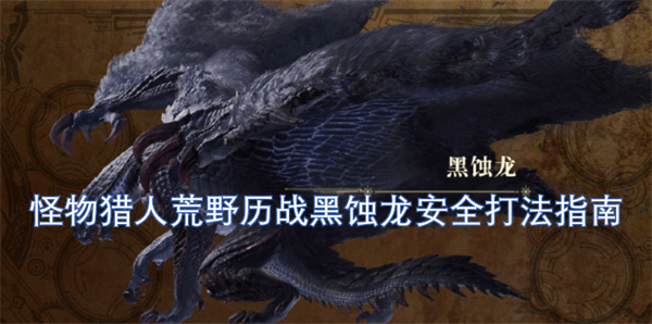 怪物獵人荒野歷戰(zhàn)黑蝕龍安全打法指南