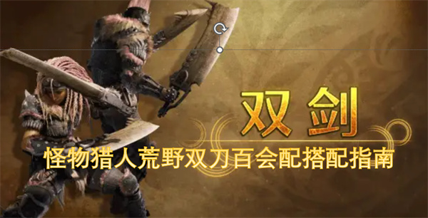 怪物獵人荒野雙刀百會配搭配指南