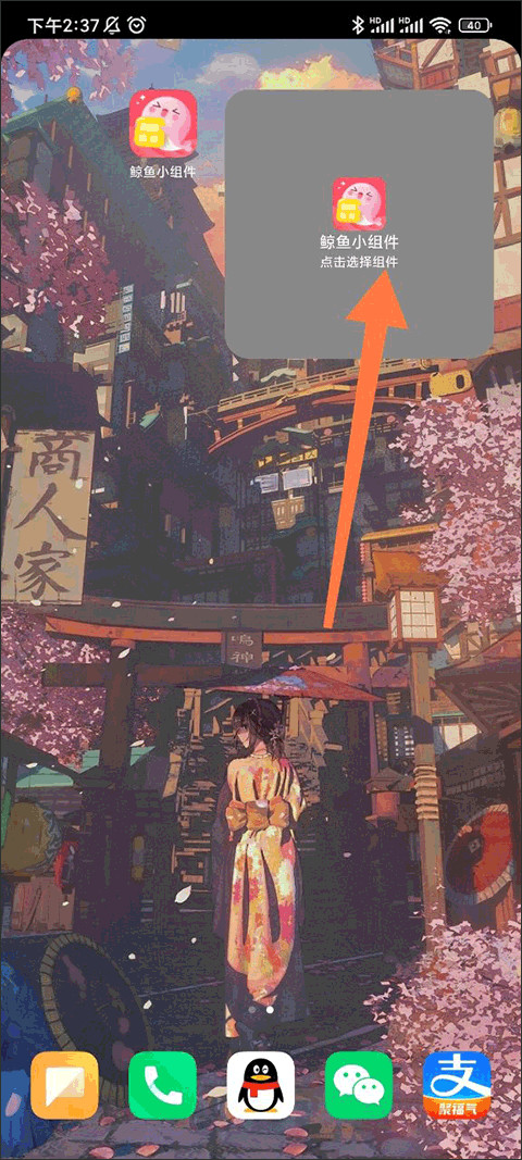 鯨魚小組件