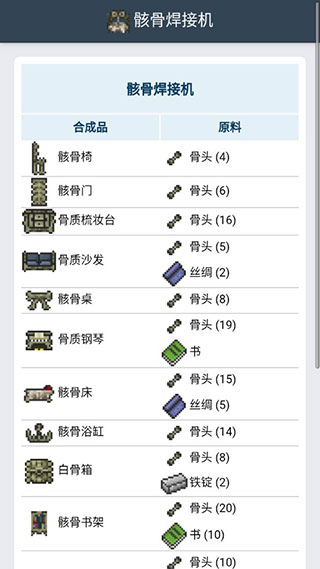 泰拉瑞亞合成表app截圖2