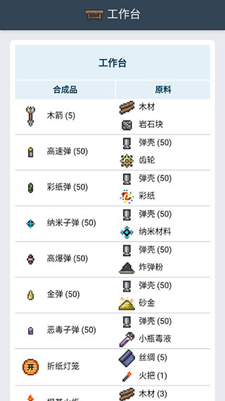 泰拉瑞亞合成表app截圖5