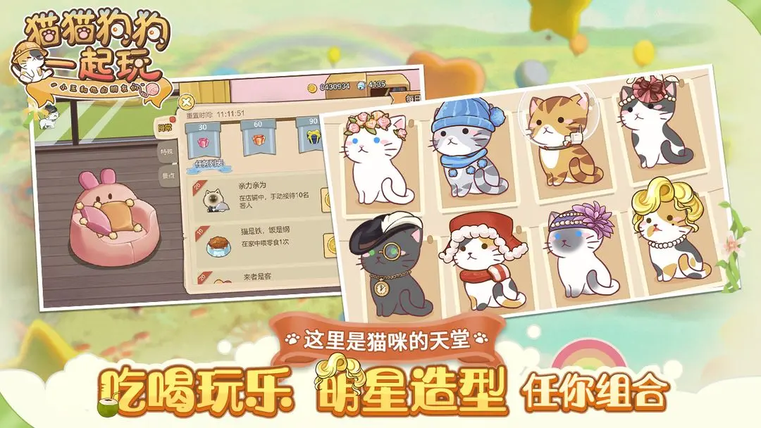 貓貓狗狗一起玩截圖2