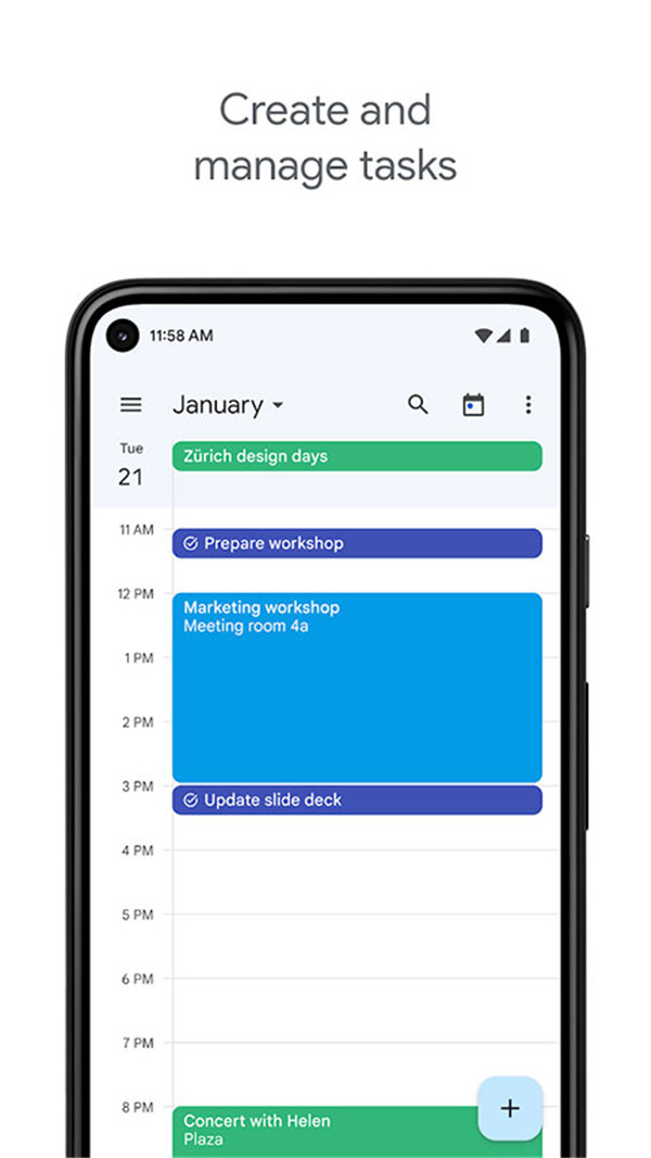 Google Calendar截圖1