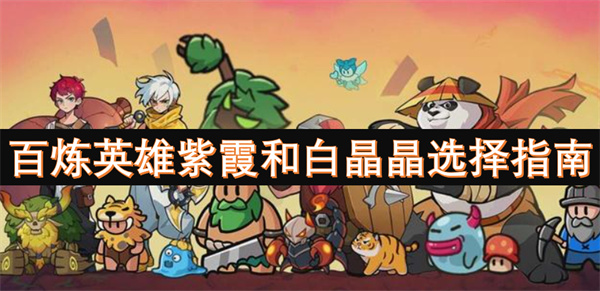 百炼英雄紫霞和白晶晶选择指南