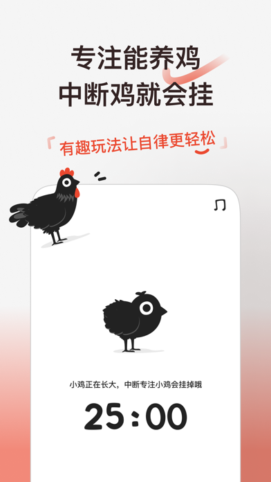 小雞專注