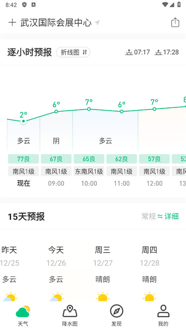 彩云天氣預測