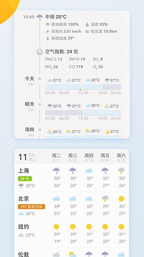 我的天氣app截圖2