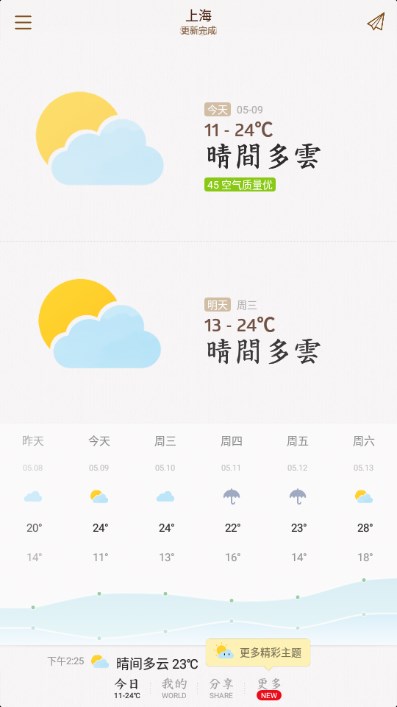 我的天氣app