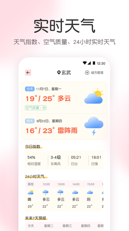 指尖氣象天氣截圖2