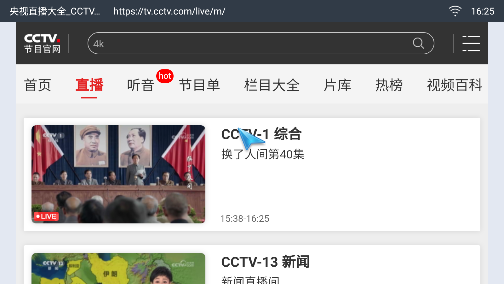 飛視瀏覽器TV版截圖3