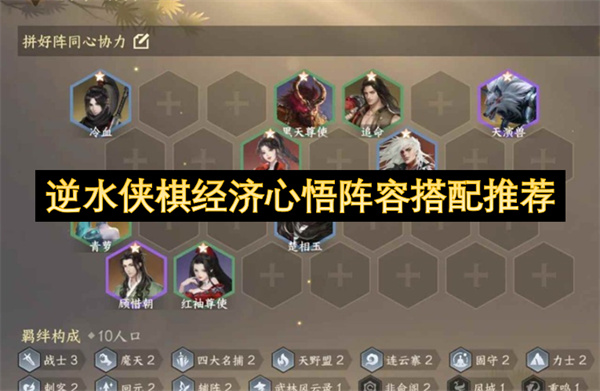 逆水侠棋经济心悟阵容搭配推荐