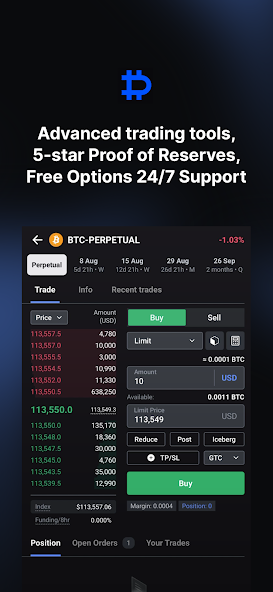 Deribit交易所平台官方最新版v3.17.0截图2