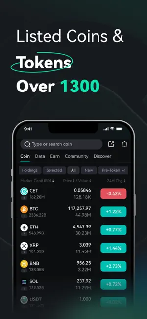 CoinEx交易所平台官方最新版本v4.1.1安卓版截图2